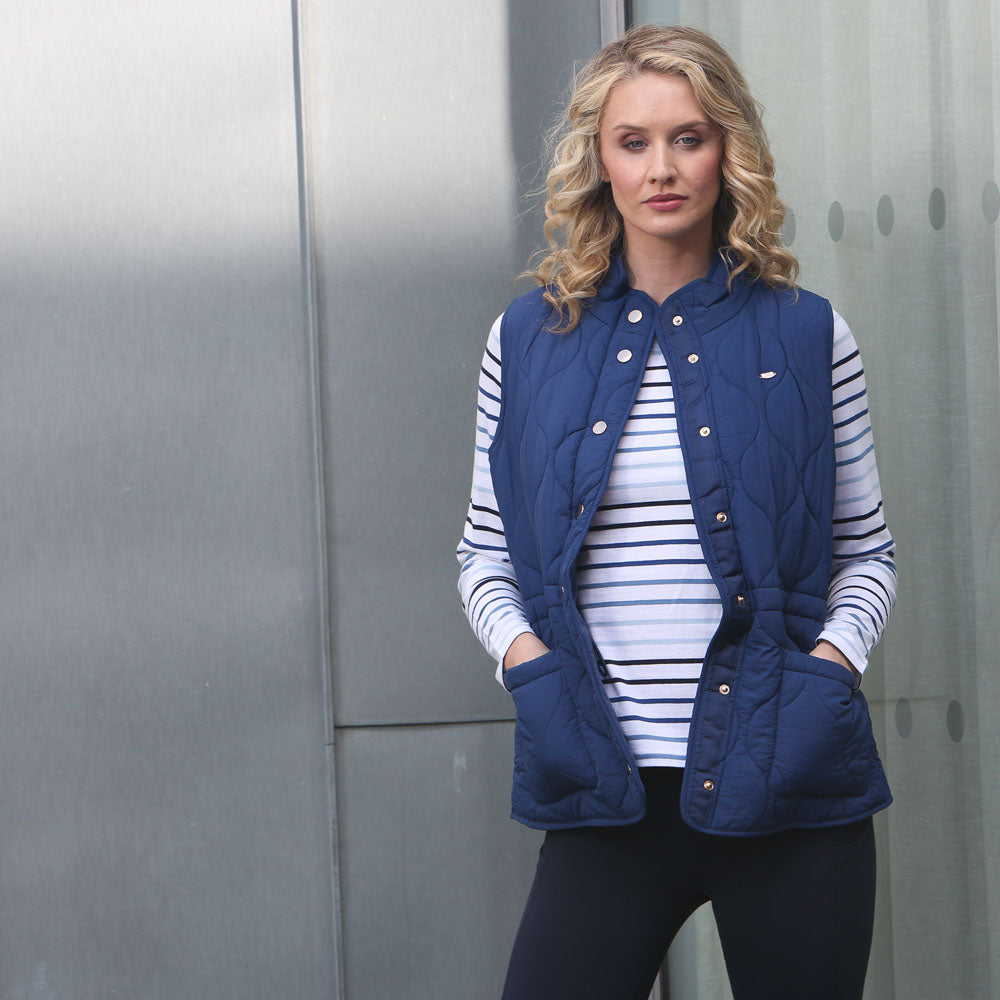Relax & Renew Kimberley Long Sleeve Tee Blue
