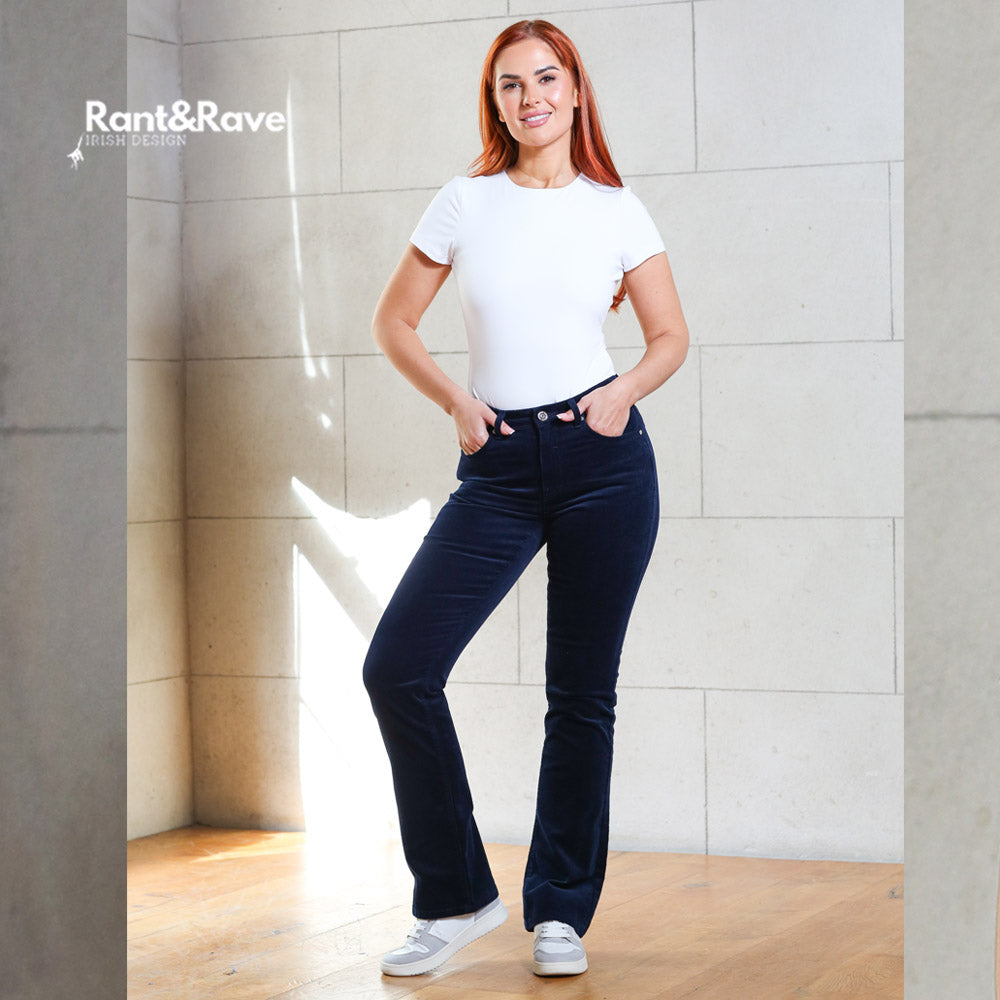 Rant & Rave Kayleigh Bootcut Cord Navy