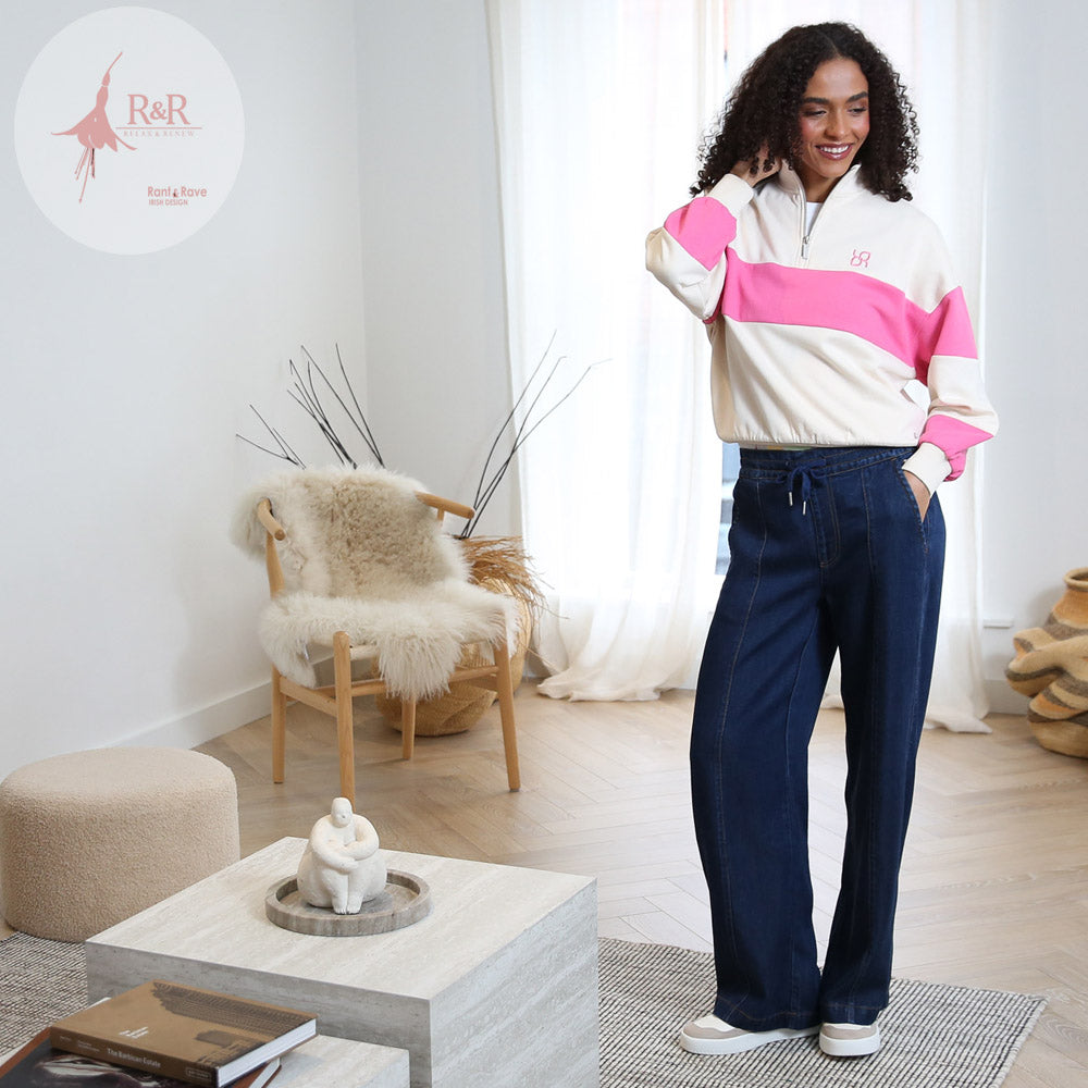 Relax & Renew Lana Wide Leg Trouser Dark Wash