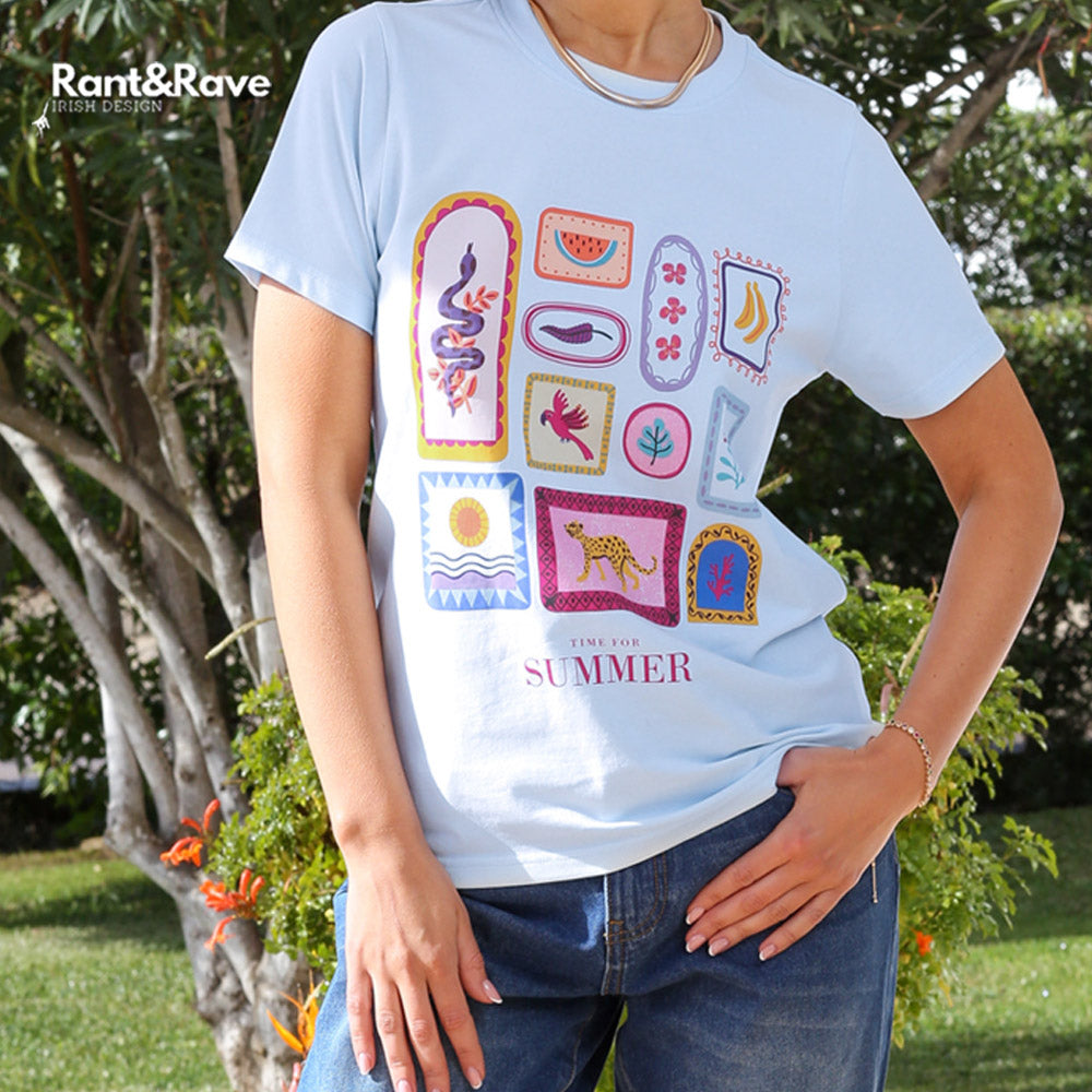 Rant and Rave Lettie Tee Blue