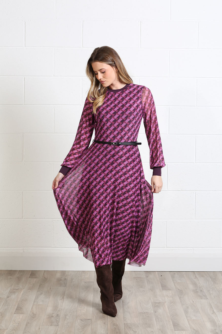 Rant and Rave Lillian Dress Burgundy