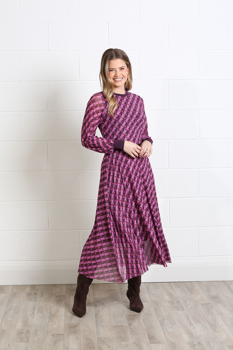 Rant and Rave Lillian Dress Burgundy