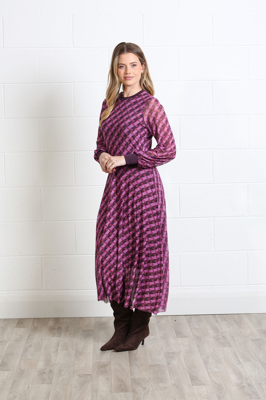 Rant and Rave Lillian Dress Burgundy