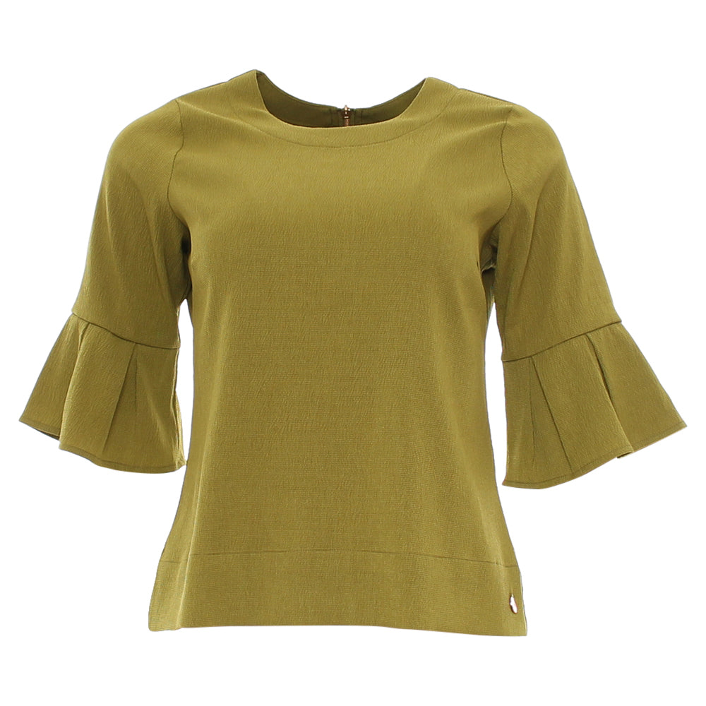Rant & Rave Lin Top Green