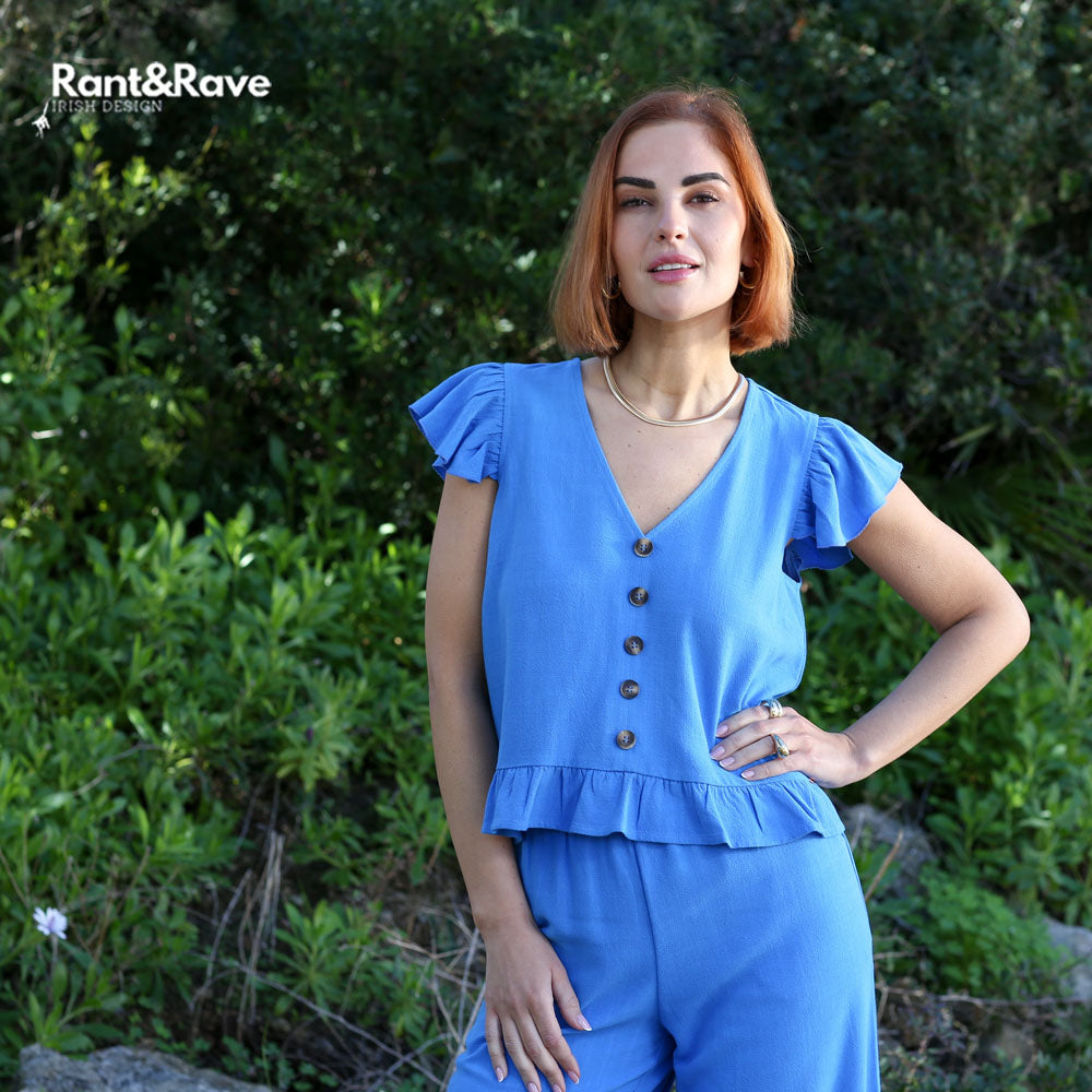 Rant & Rave Lois Co-Ord Blue