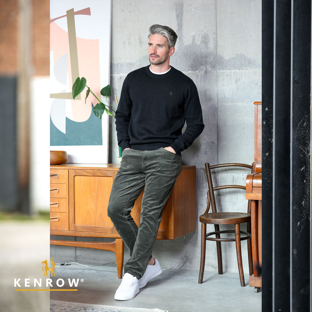 Kenrow Louie Corduroy Jean Dark Olive