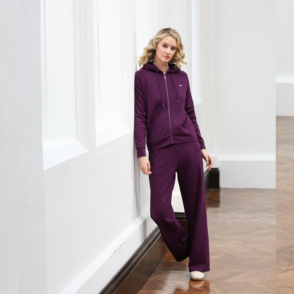 Relax & Renew Madison Zip Through Plum