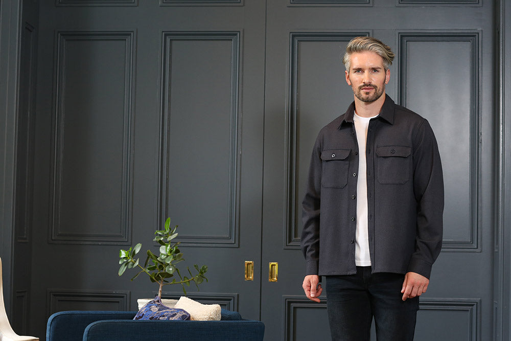 Kenrow Marc Overshirt Navy Melange