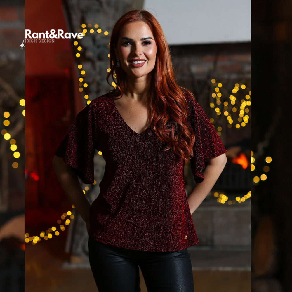 Rant & Rave Maureen Top Red