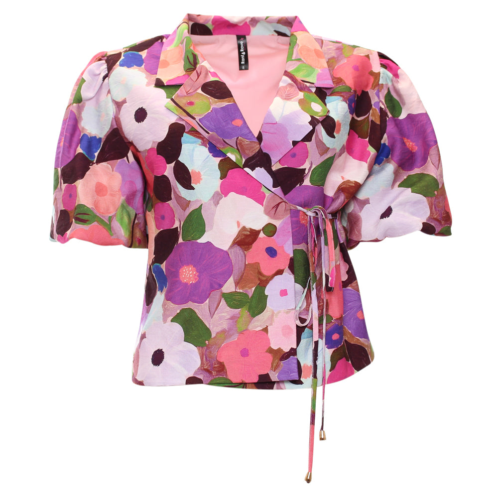 Rant and Rave Morgan Wrap Top Pink