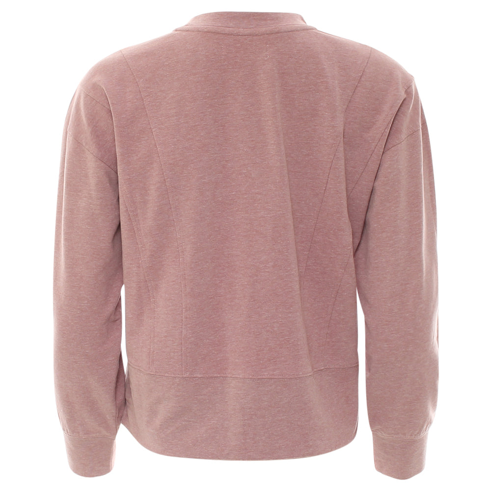 Relax & Renew Mya Long Sleeve Top Pink Melange