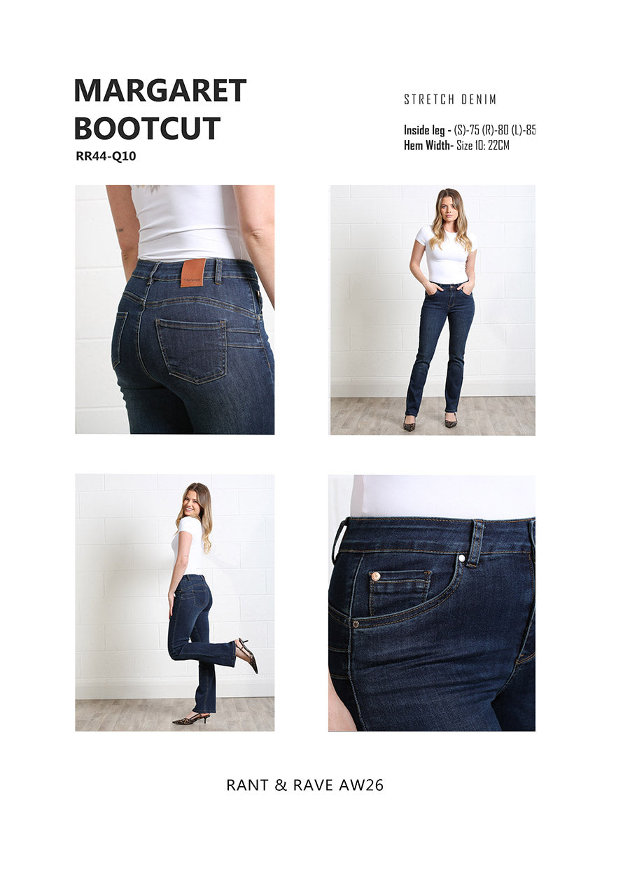 Rant & Rave Margaret Bootcut Jean Mid Blue