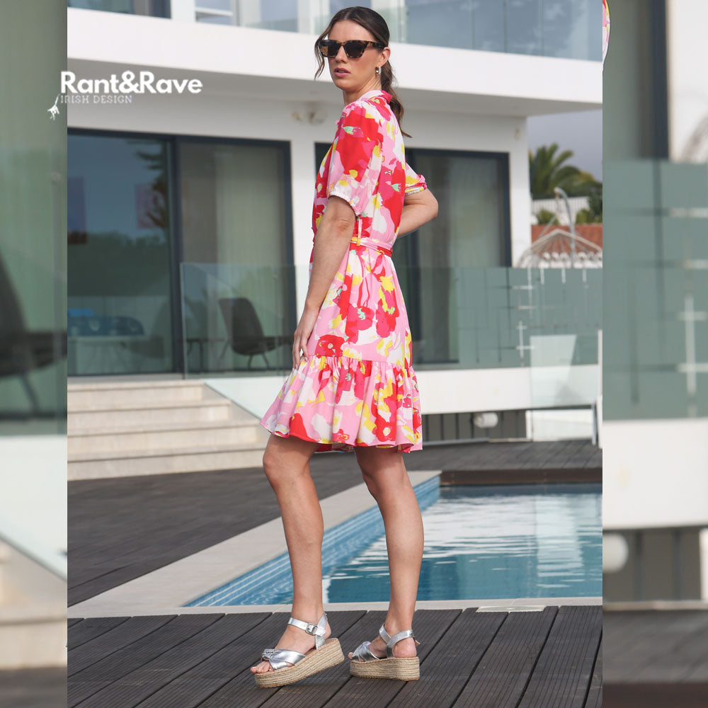 Rant & Rave Monica Dress Pink – Mall Road Design