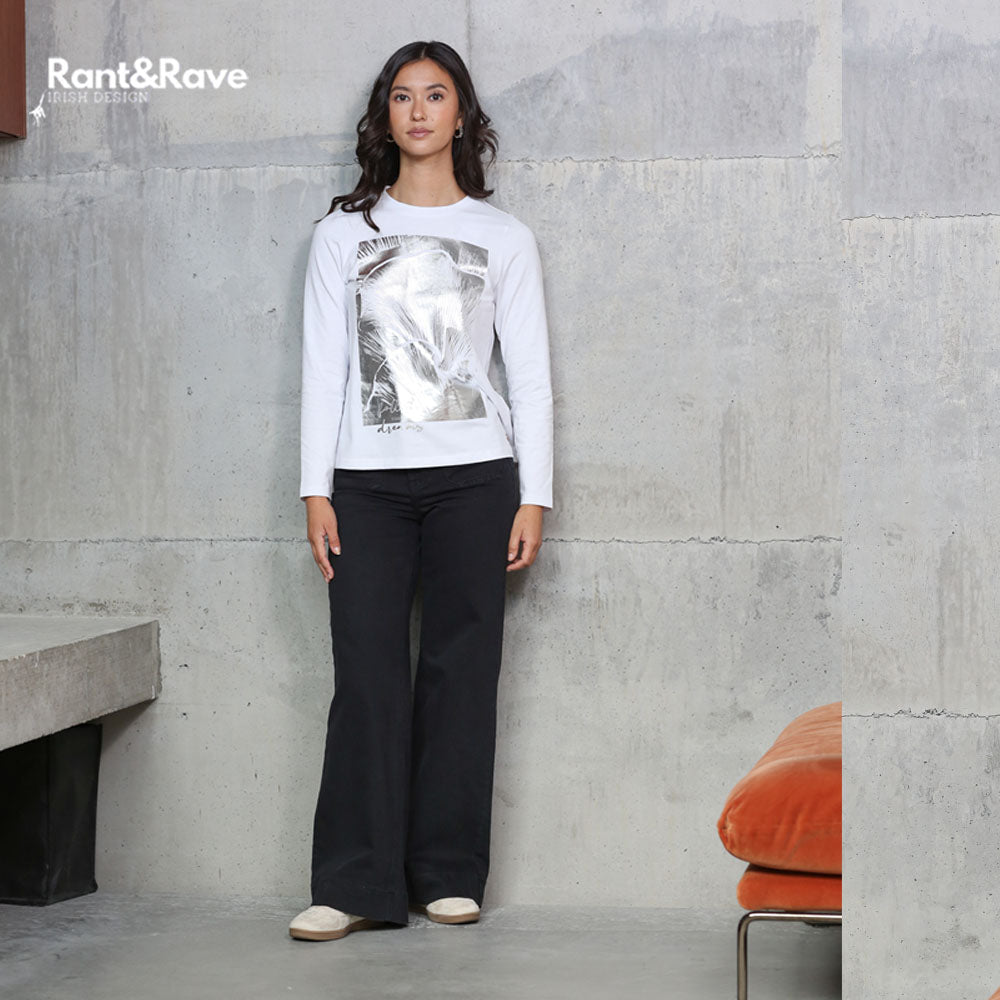 Rant & Rave Nola Wide Leg Jean Black