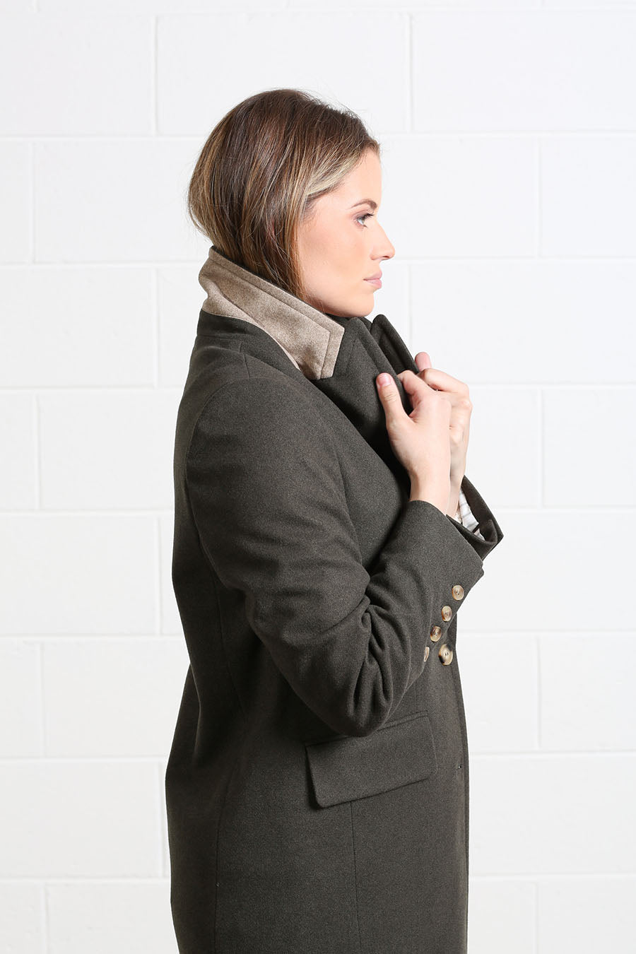 Rant & Rave Olivia Coat Deep Moss
