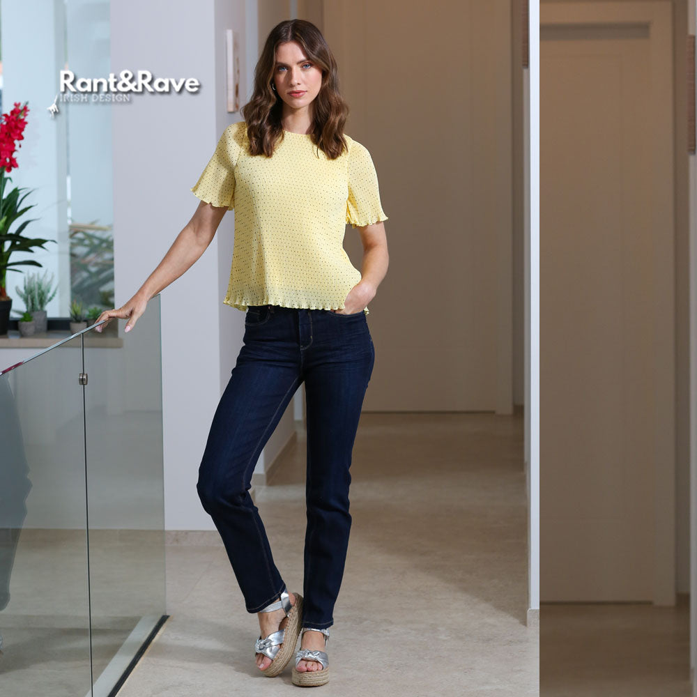 Rant & Rave Onika Top Yellow