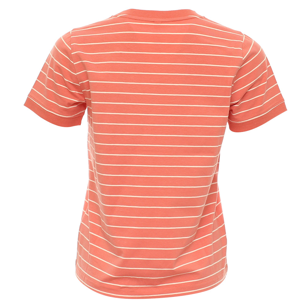 Relax & Renew Paula Stripe Tee Coral
