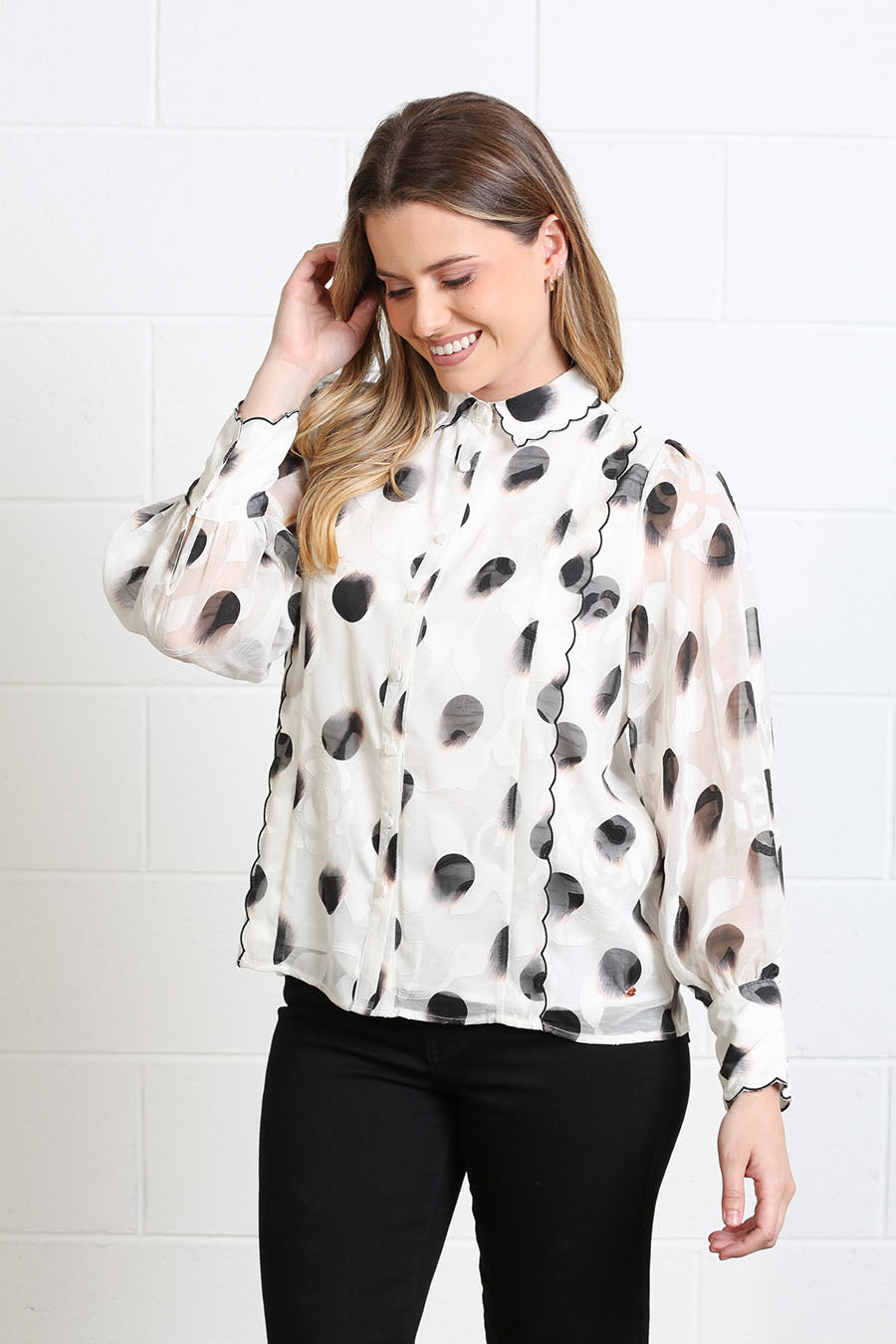 Rant and Rave Posy Blouse White