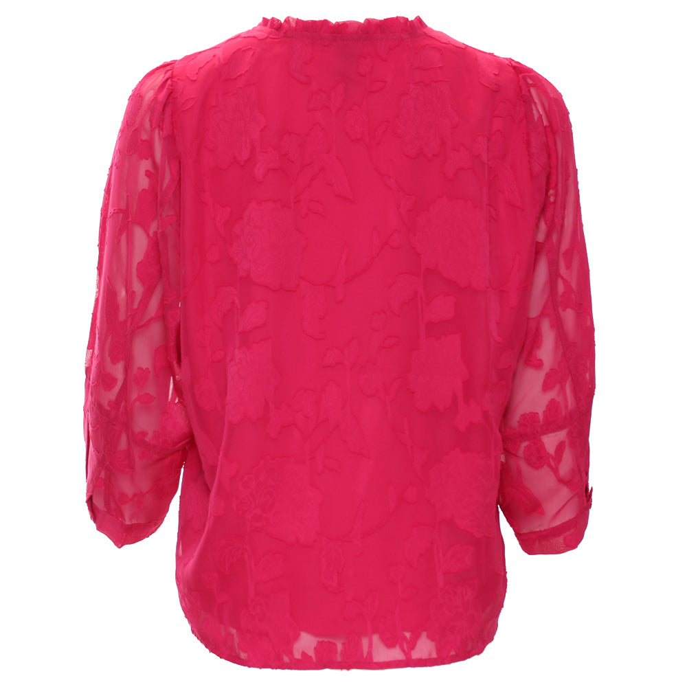 Rant and Rave Primrose Top Cerise