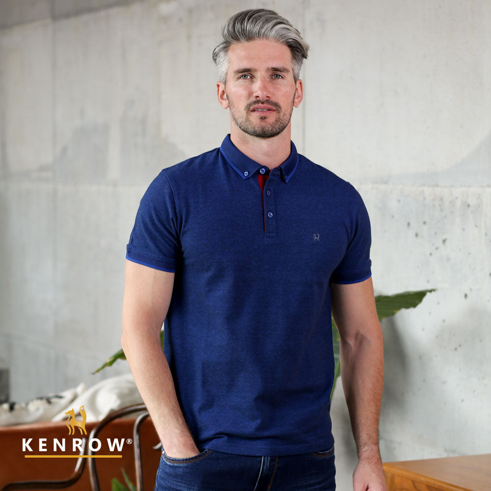 Kenrow Pedro Polo Blue Birdseye