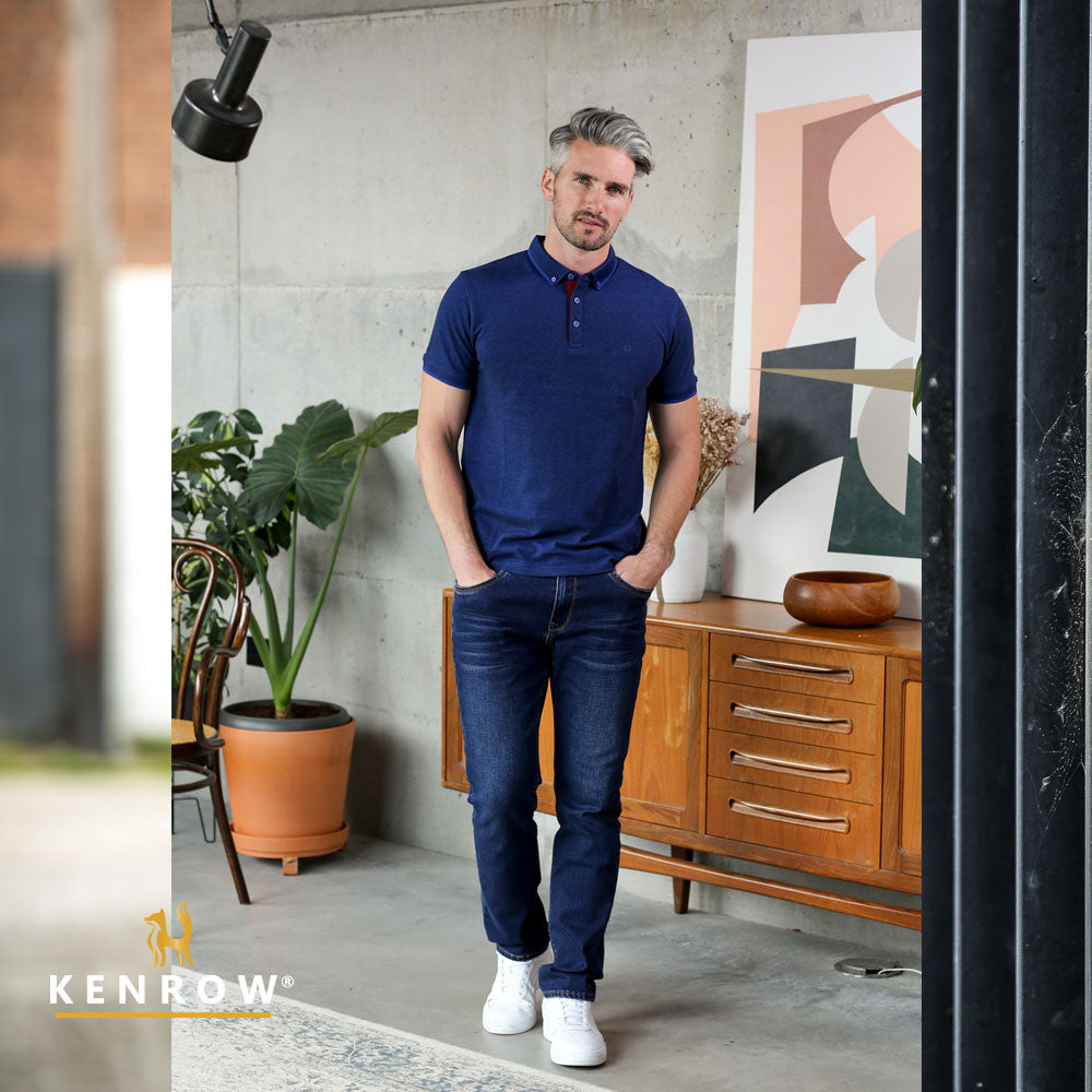 Kenrow Pedro Polo Blue Birdseye