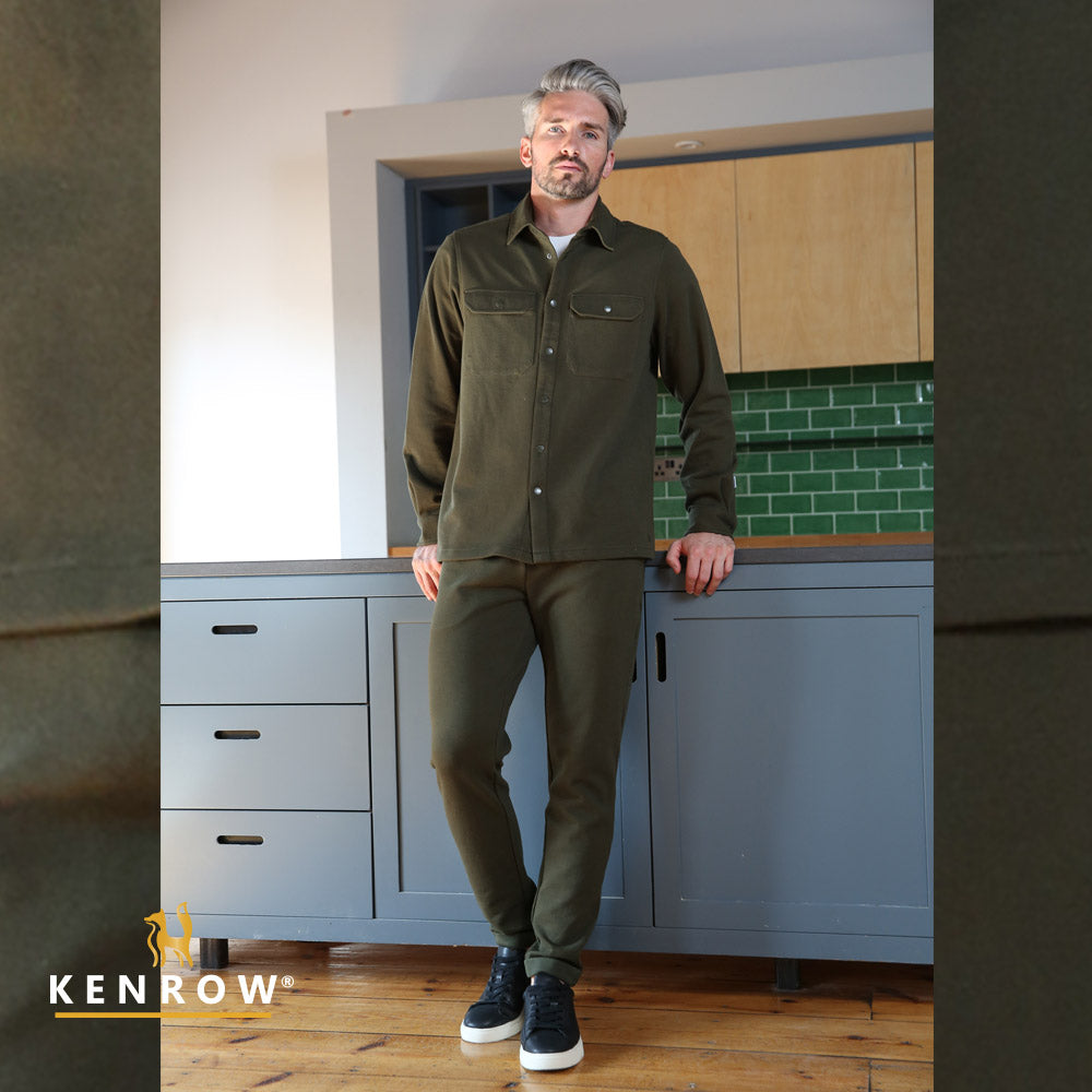Kenrow Quinn Textured Jogger Khaki