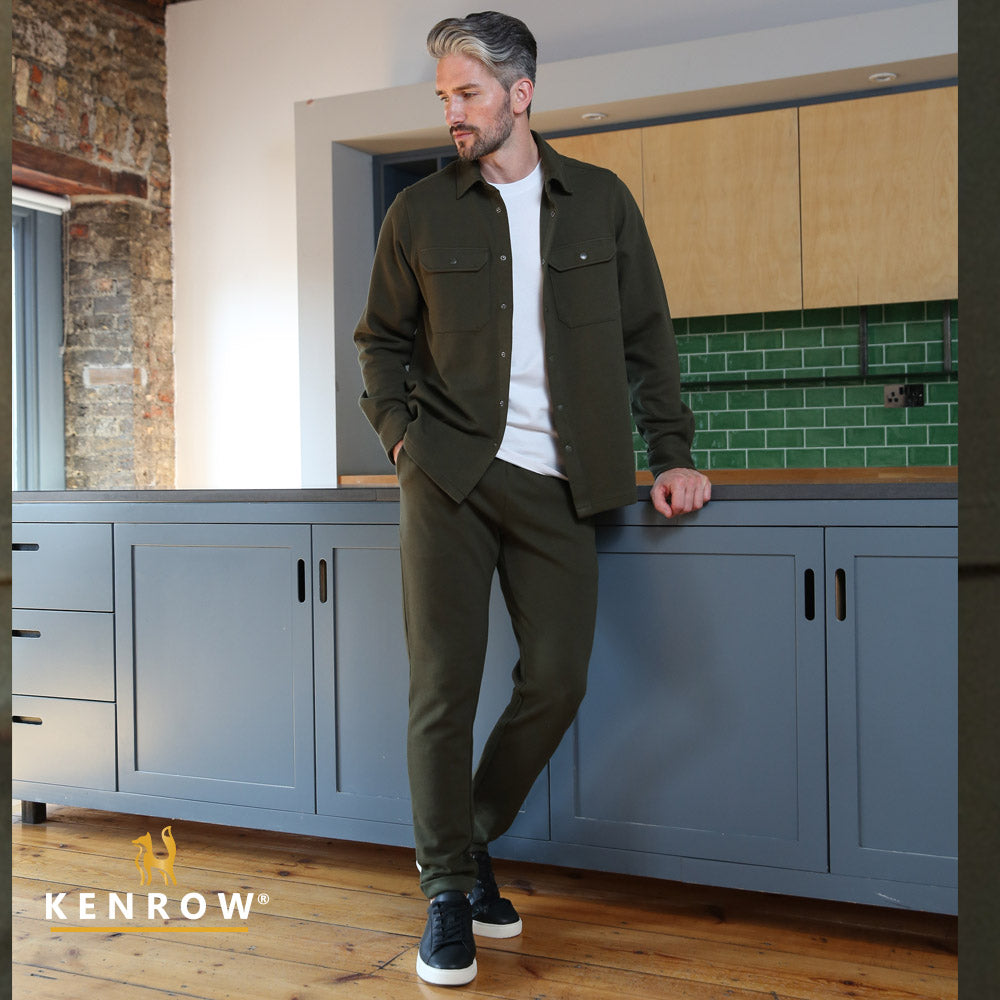 Kenrow Quinn Textured Jogger Khaki