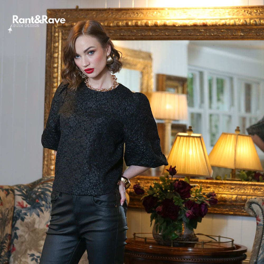 Rant & Rave Quinn Top Black