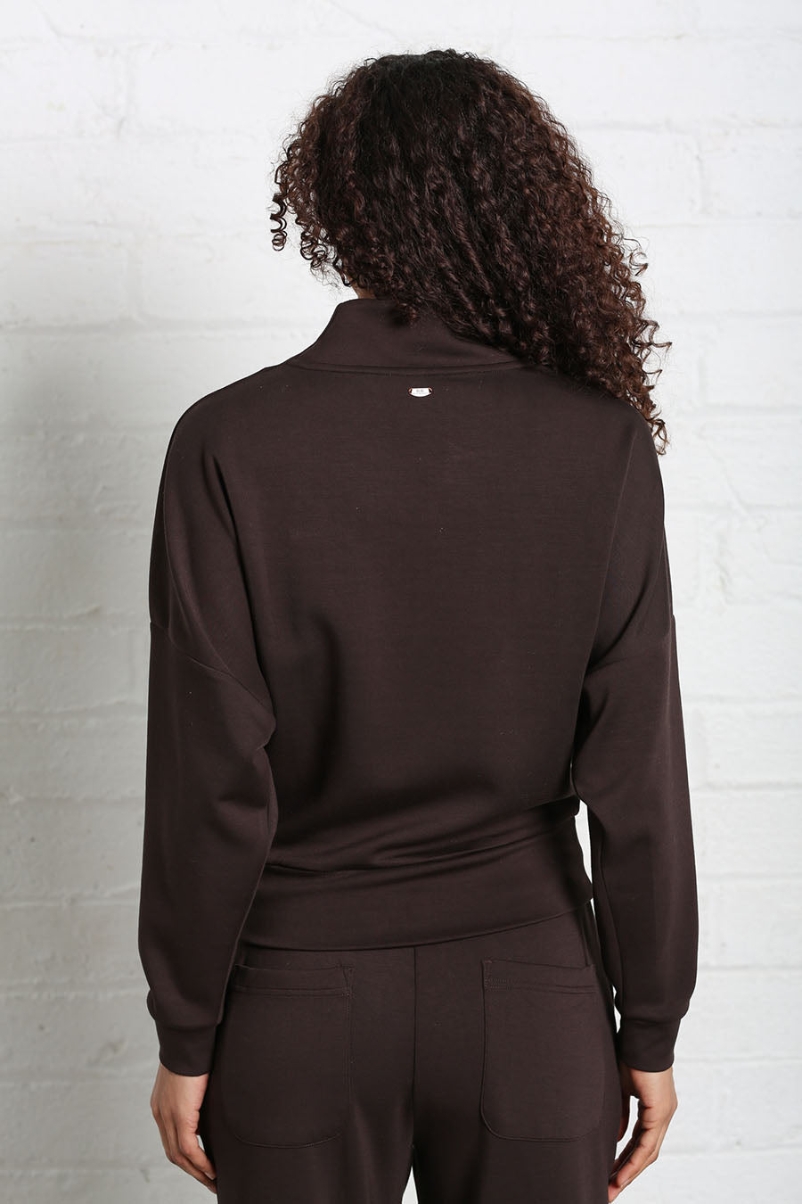 Relax & Renew Sable Cowl Neck Chocolate Brown