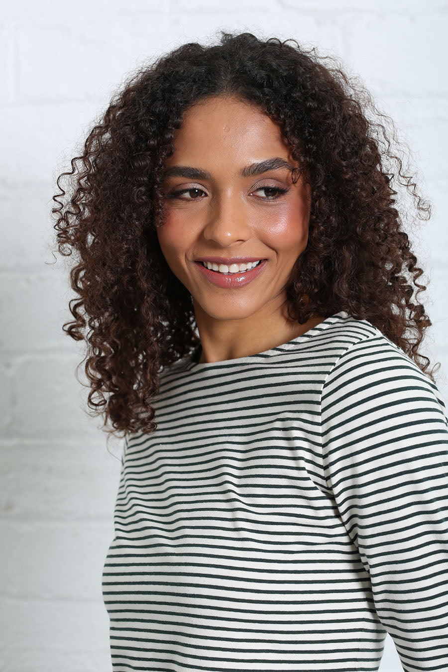 Relax & Renew Paloma Stripe Tee Forest