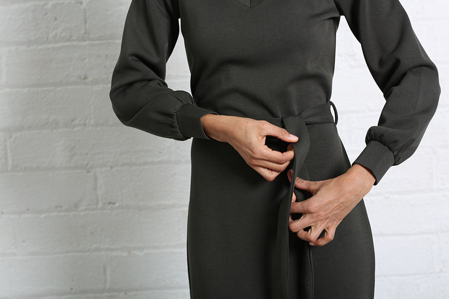 Relax & Renew Celia Dress Khaki