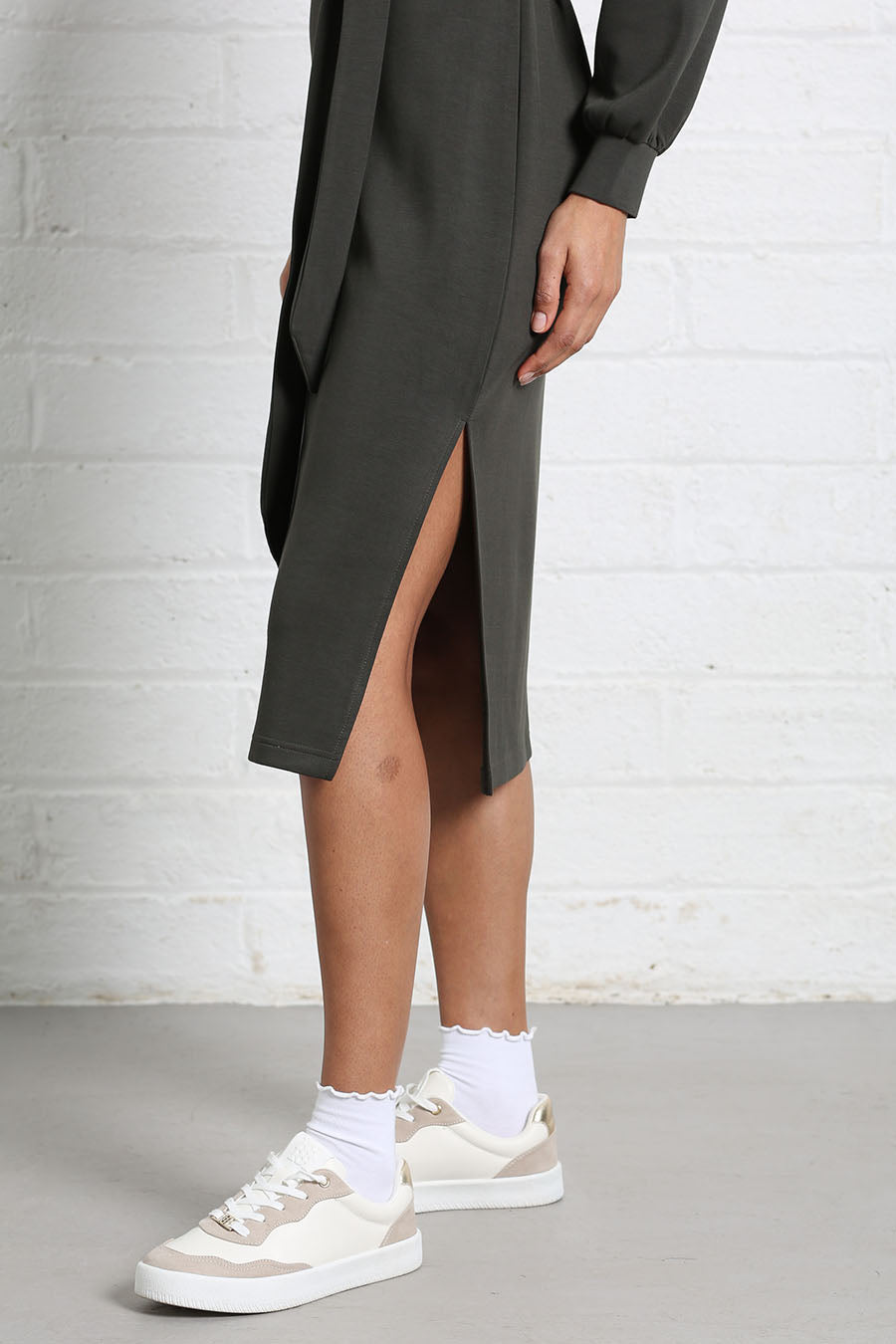 Relax & Renew Celia Dress Khaki