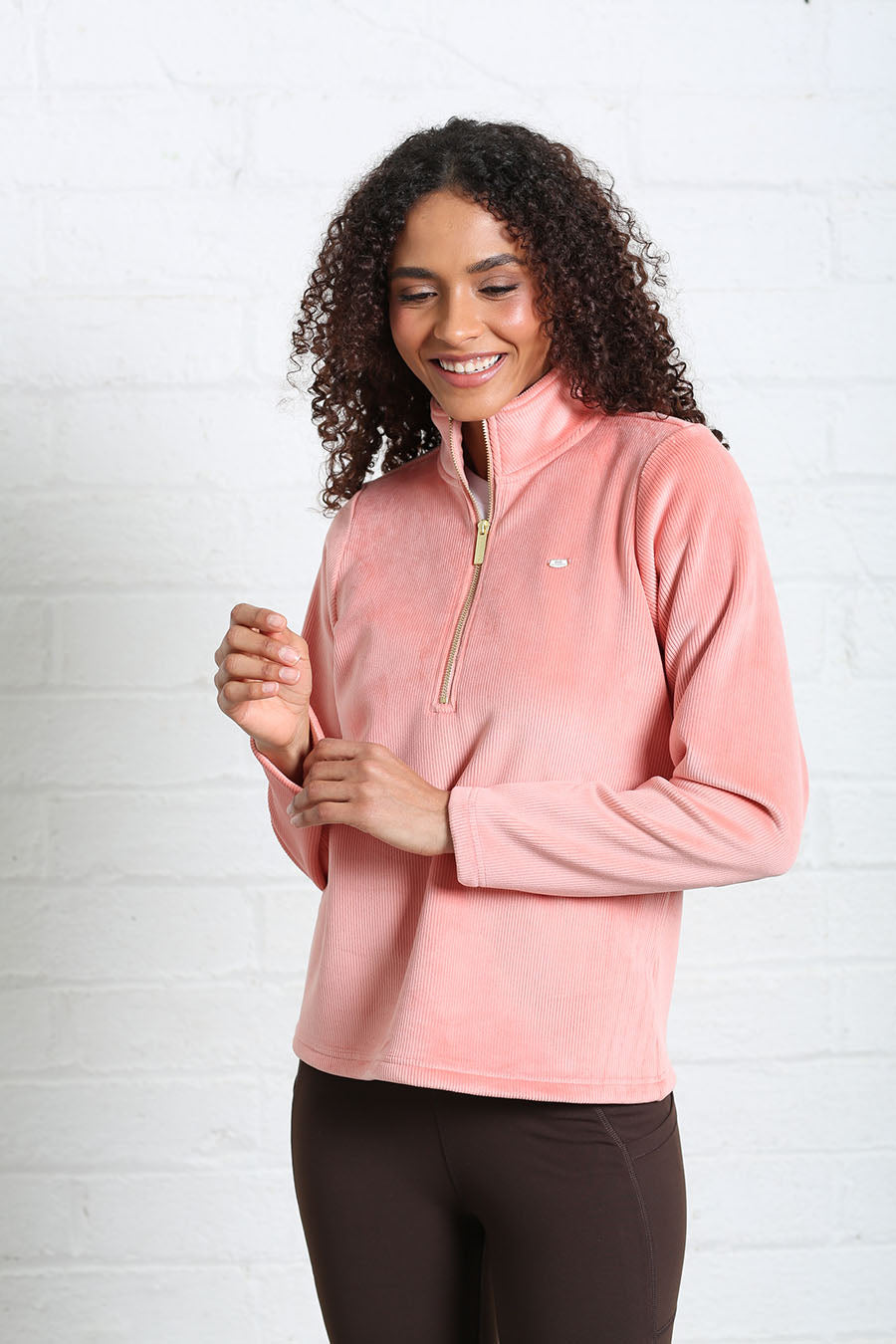 Relax & Renew Paige Half Zip Terracotta