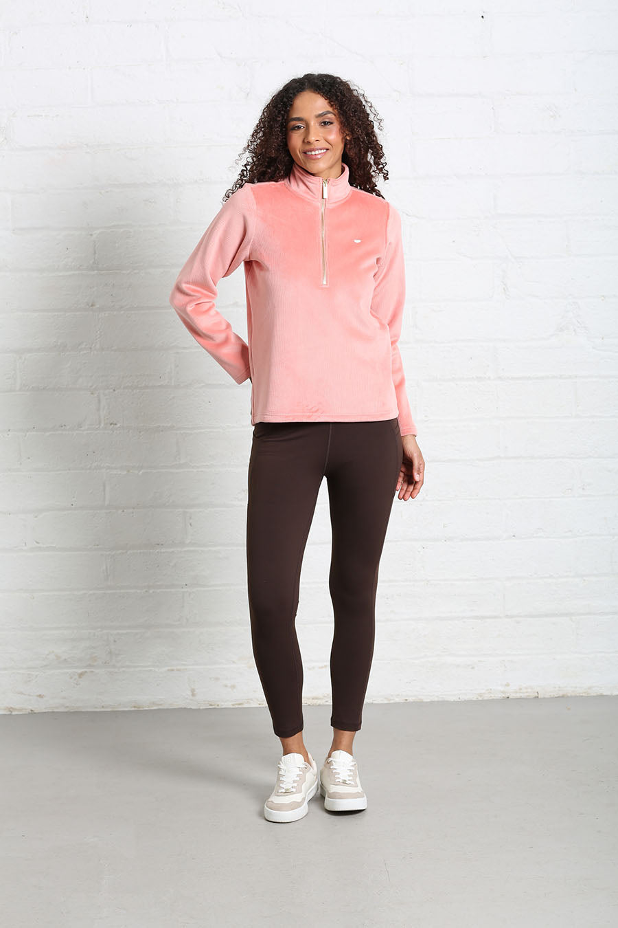 Relax & Renew Paige Half Zip Terracotta