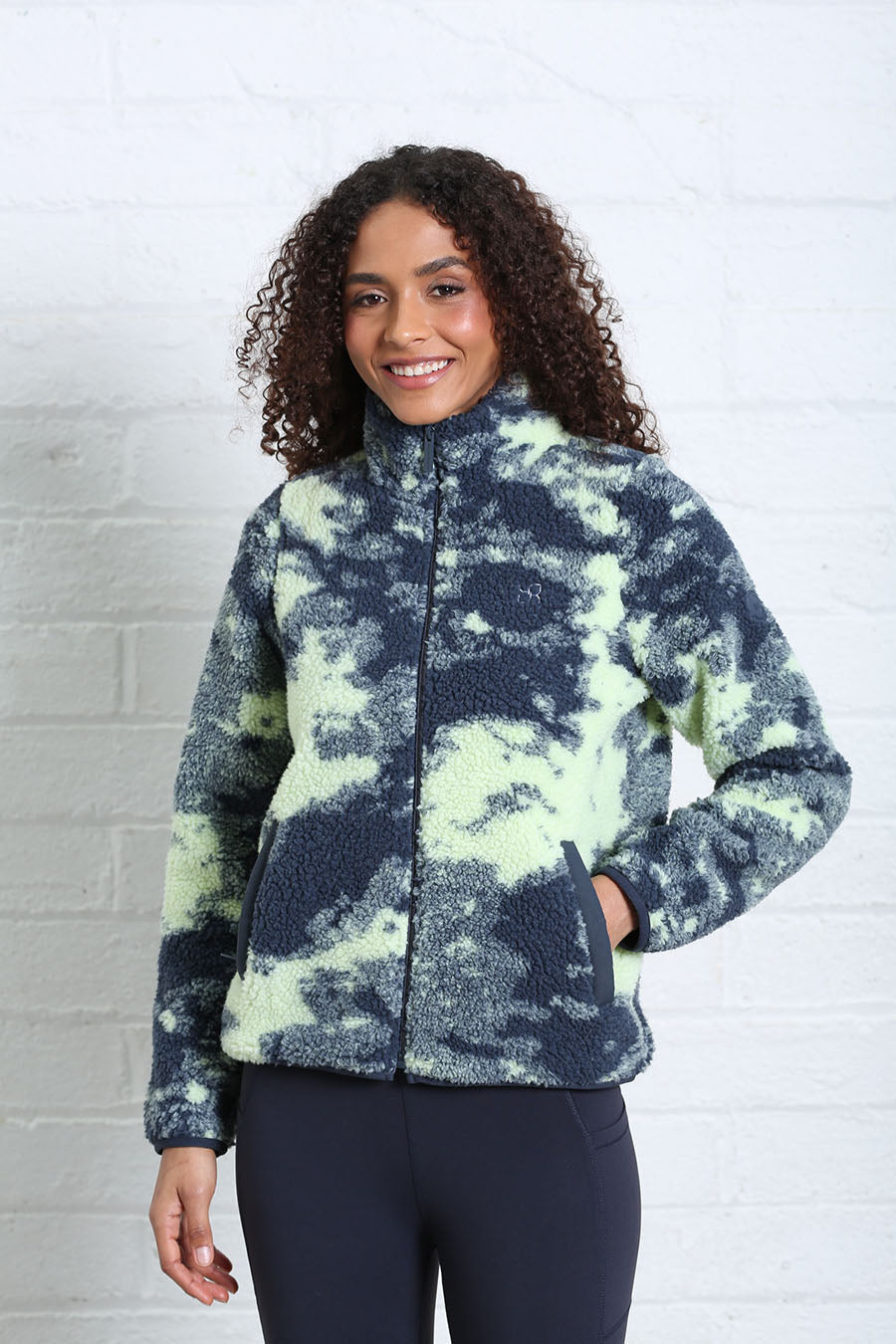 Relax & Renew Mila Full Zip Borg Multi Print
