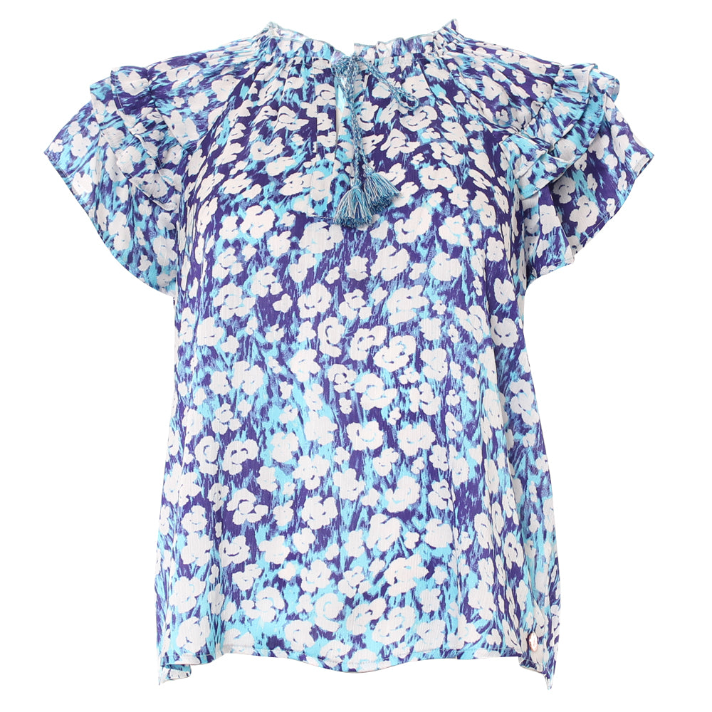 Teletech Rave Blue Tops Rant & Rave Shera Top Blue | Women's Tops – Mall Road Design
