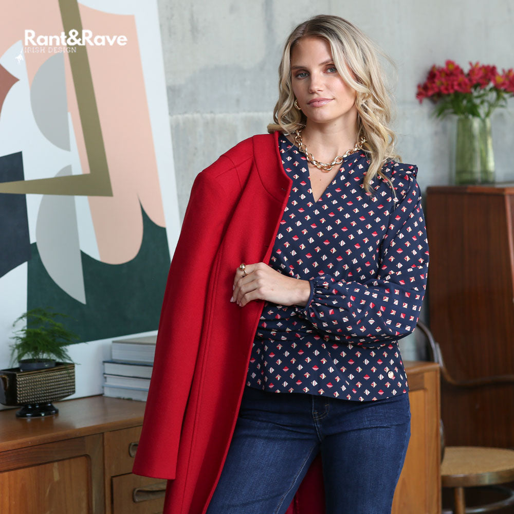 Rant & Rave Taya Top Navy