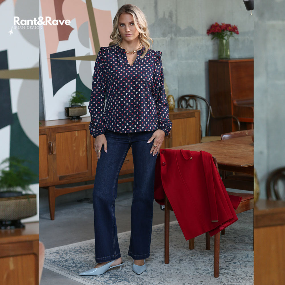 Rant & Rave Taya Top Navy