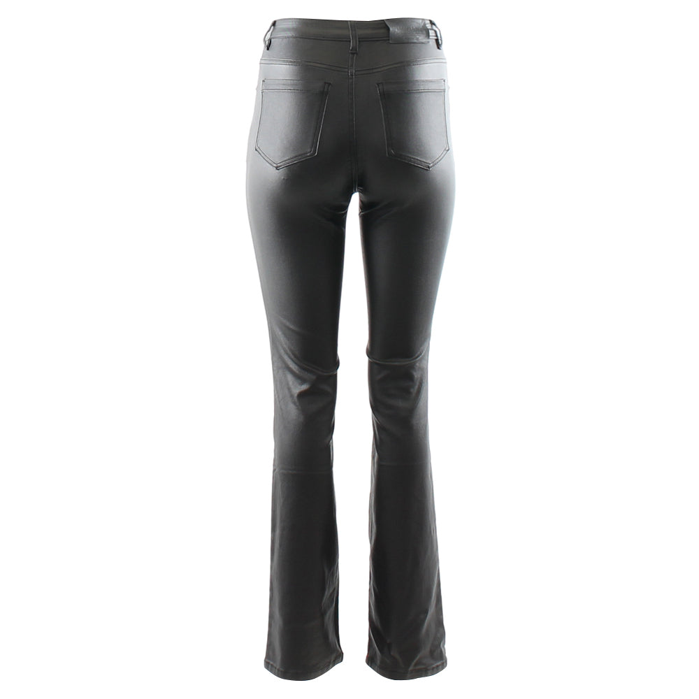 Rant & Rave Trudy Bootcut Leatherette Jean Black
