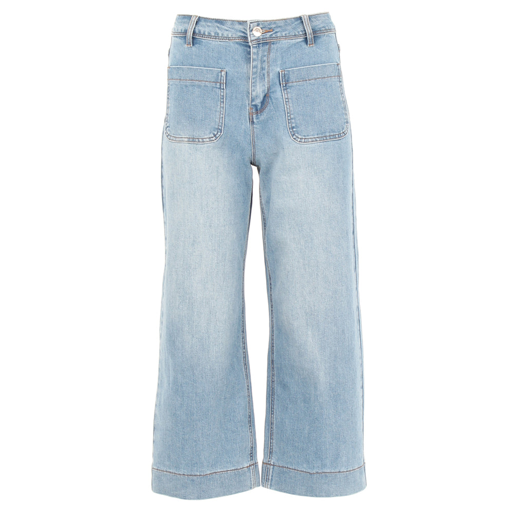 Rant & Rave Teddie Crop Jean Ice Blue