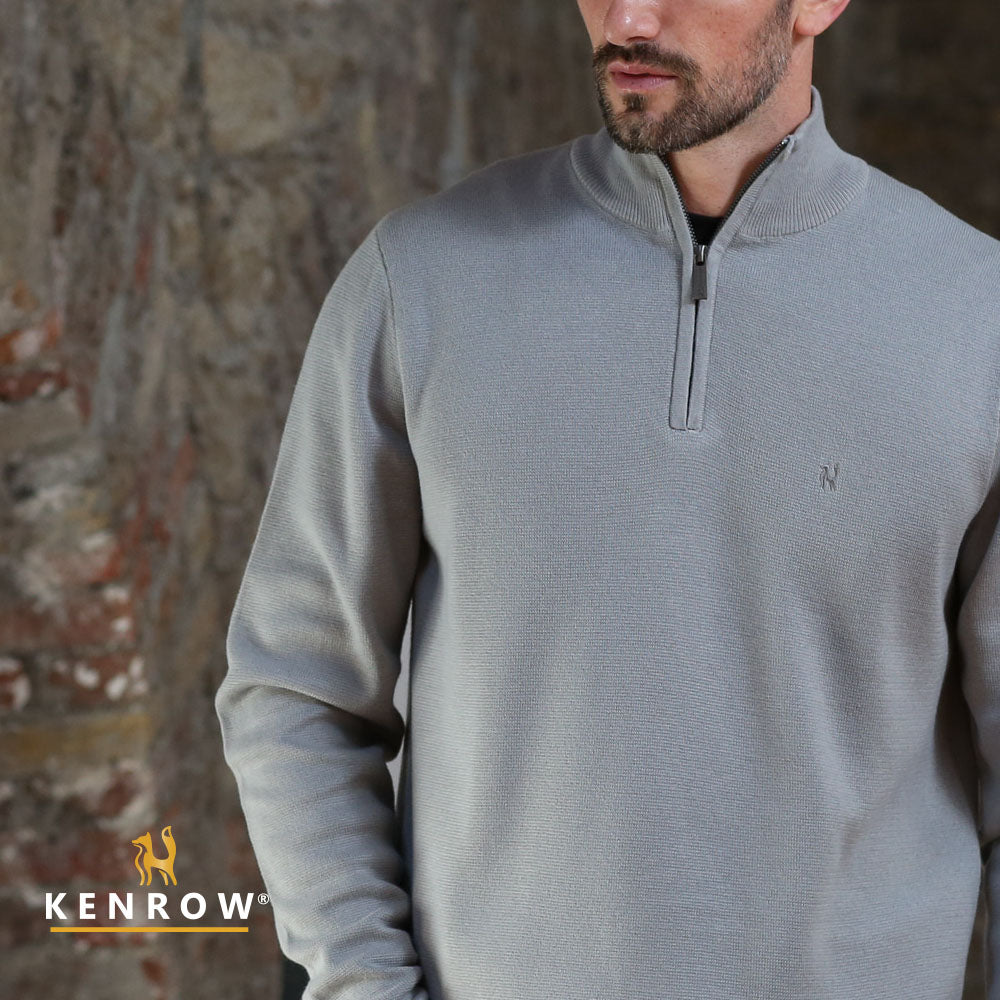 Kenrow Ultan Half Zip Knit Grey