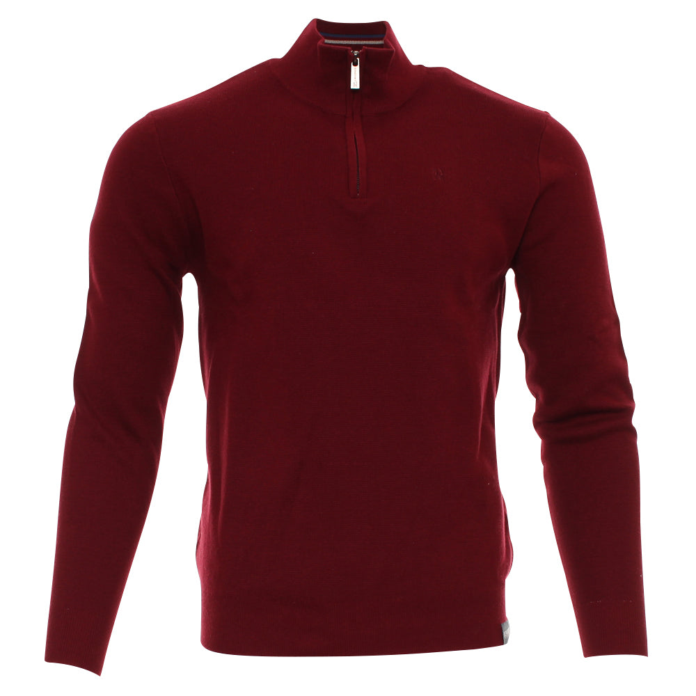 Kenrow Ultan Half Zip Knit Ruby