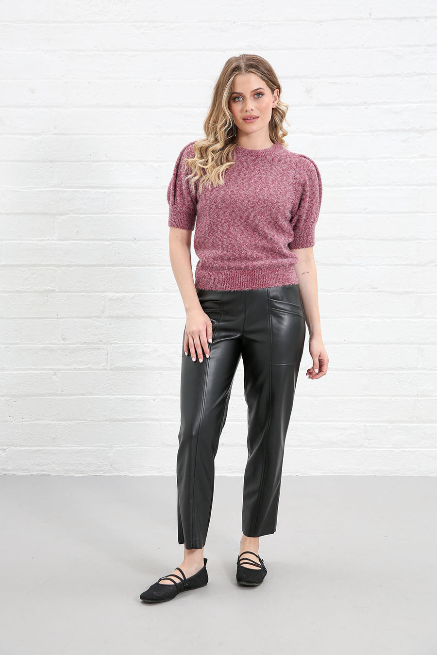 Rant and Rave Victoria Knit Top Pink