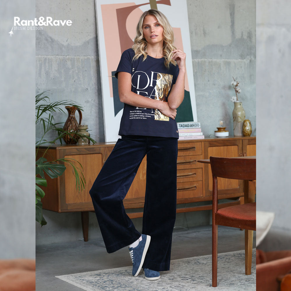 Rant & Rave Wanda T-Shirt Navy