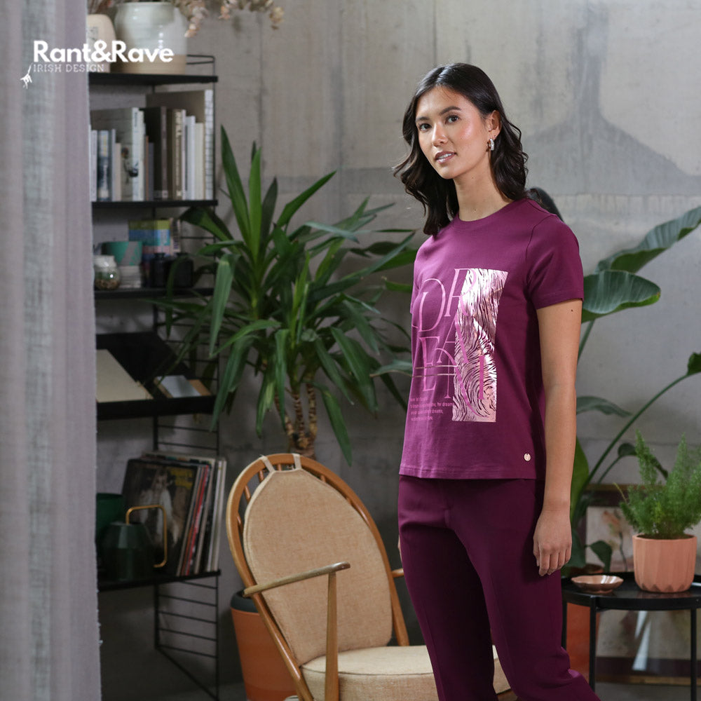 Rant & Rave Wanda T-Shirt Plum