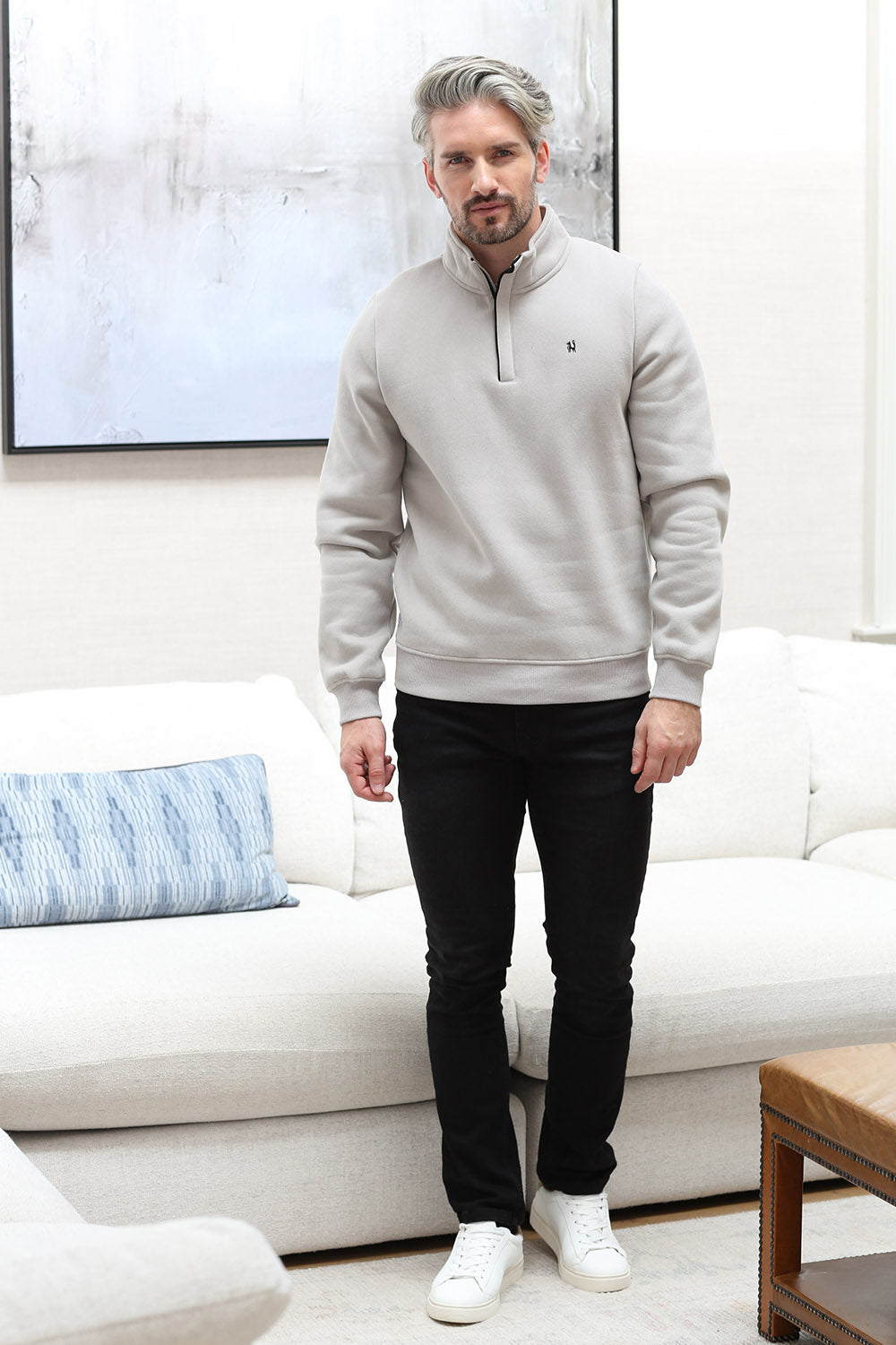 Kenrow Wesley Half Zip Putty