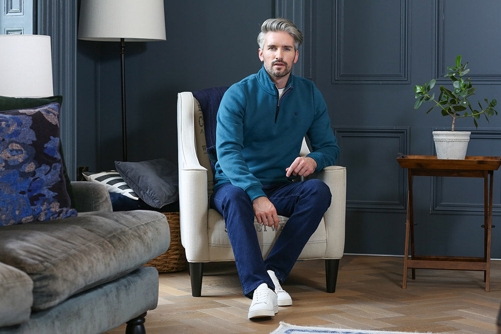 Kenrow Wesley Half Zip Teal