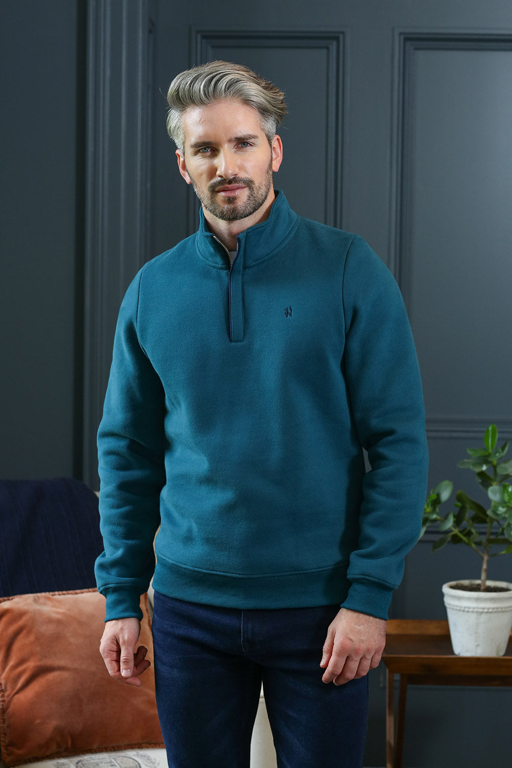 Kenrow Wesley Half Zip Teal
