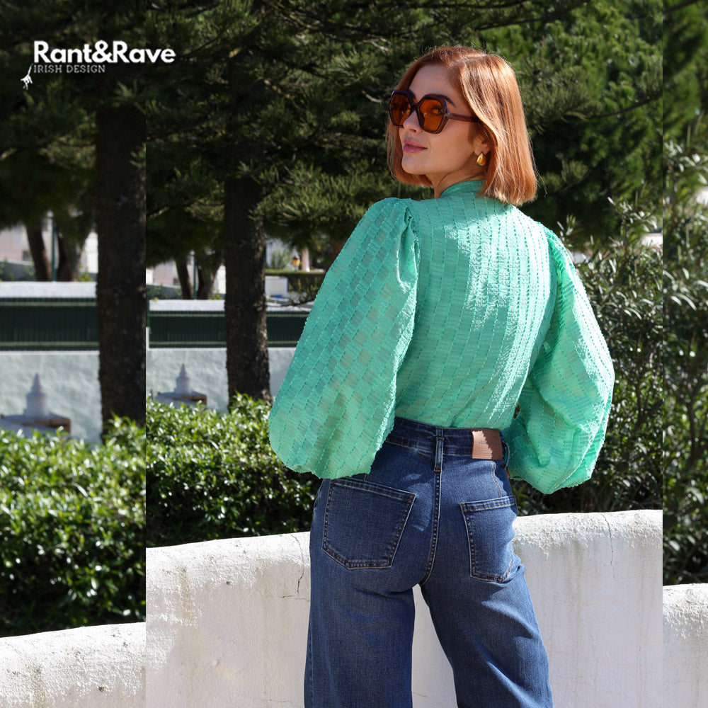 Rant and Rave Zuri Blouse Green