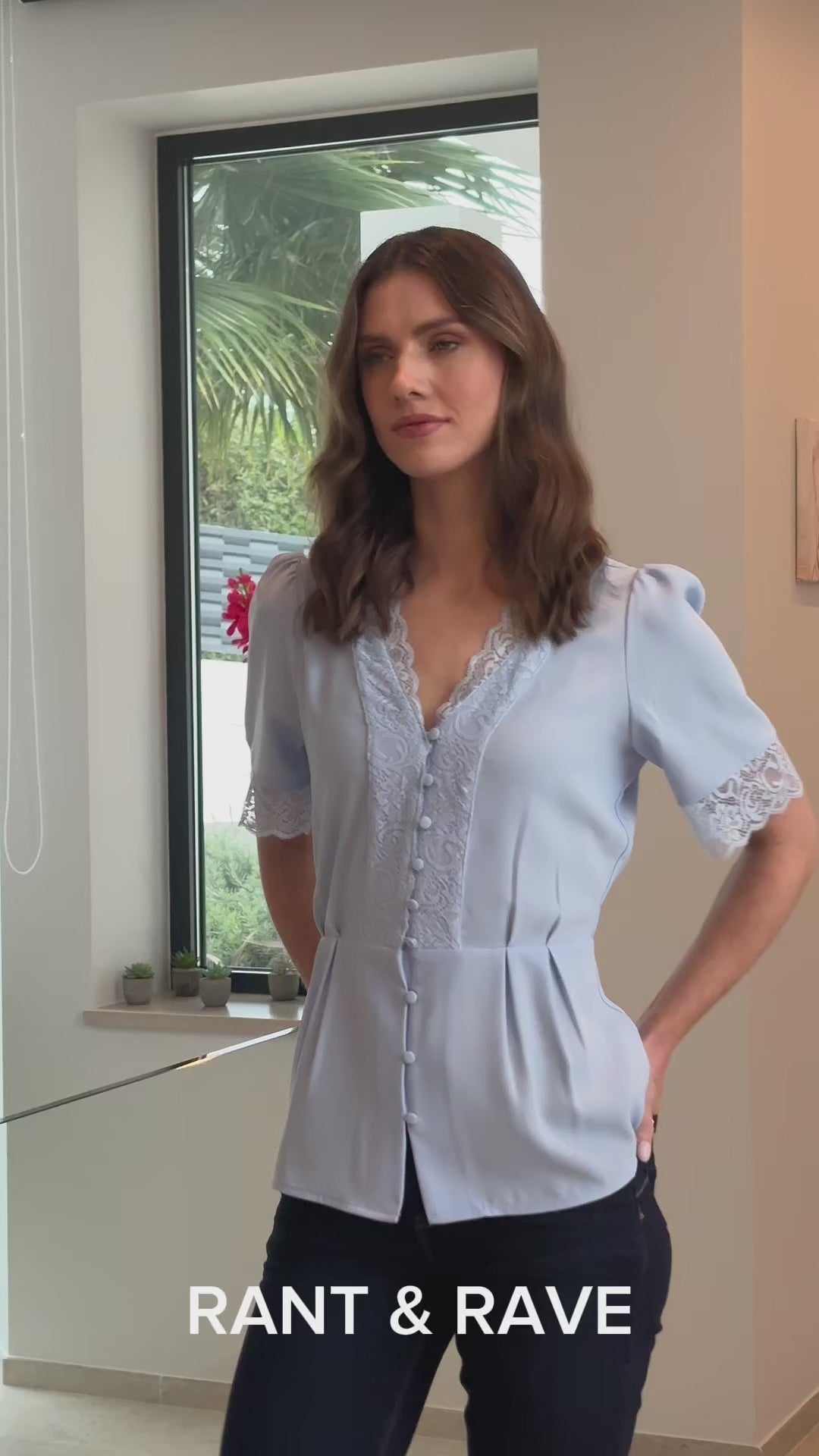 rina　【YILON】Lace gather tops Generation Love Kairi Lace Wrap-Style Top | Saks Fifth Avenue